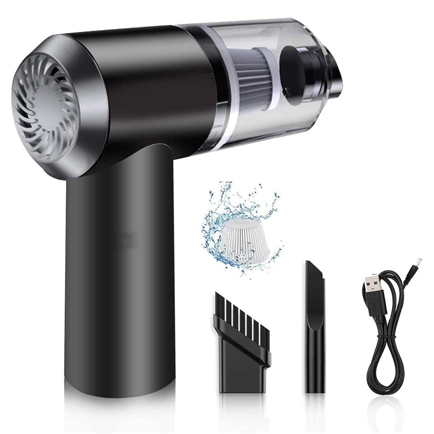 2-in-1 Portable 120W Car Vacuum Cleaner