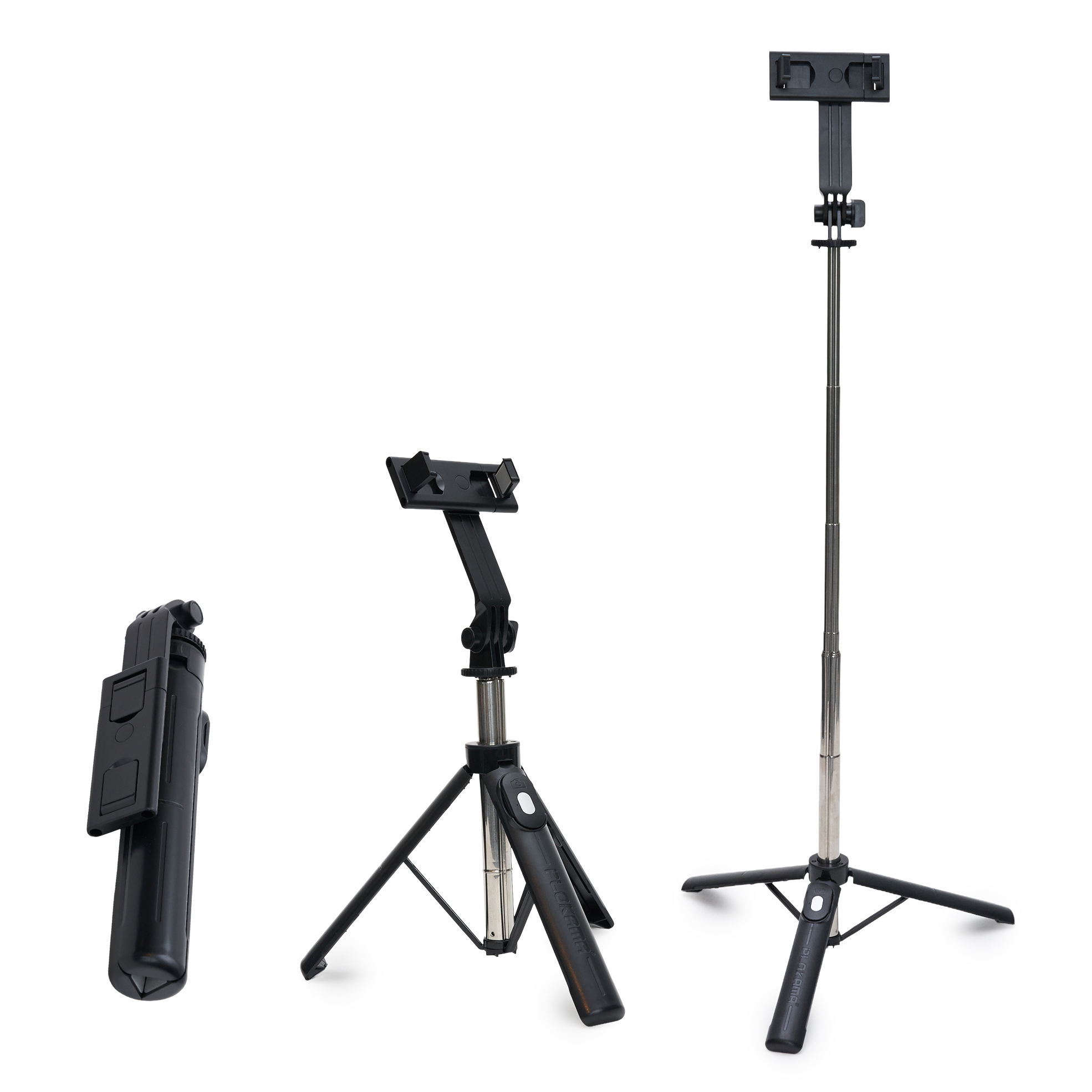 2x 110cm Bluetooth Wireless Selfie Sticks and Tripods