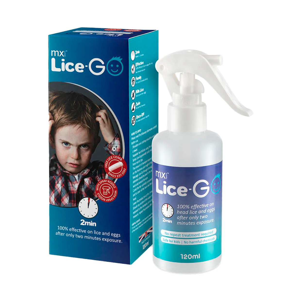 120ml Lice-Go 2 Minute Lice Shampoo