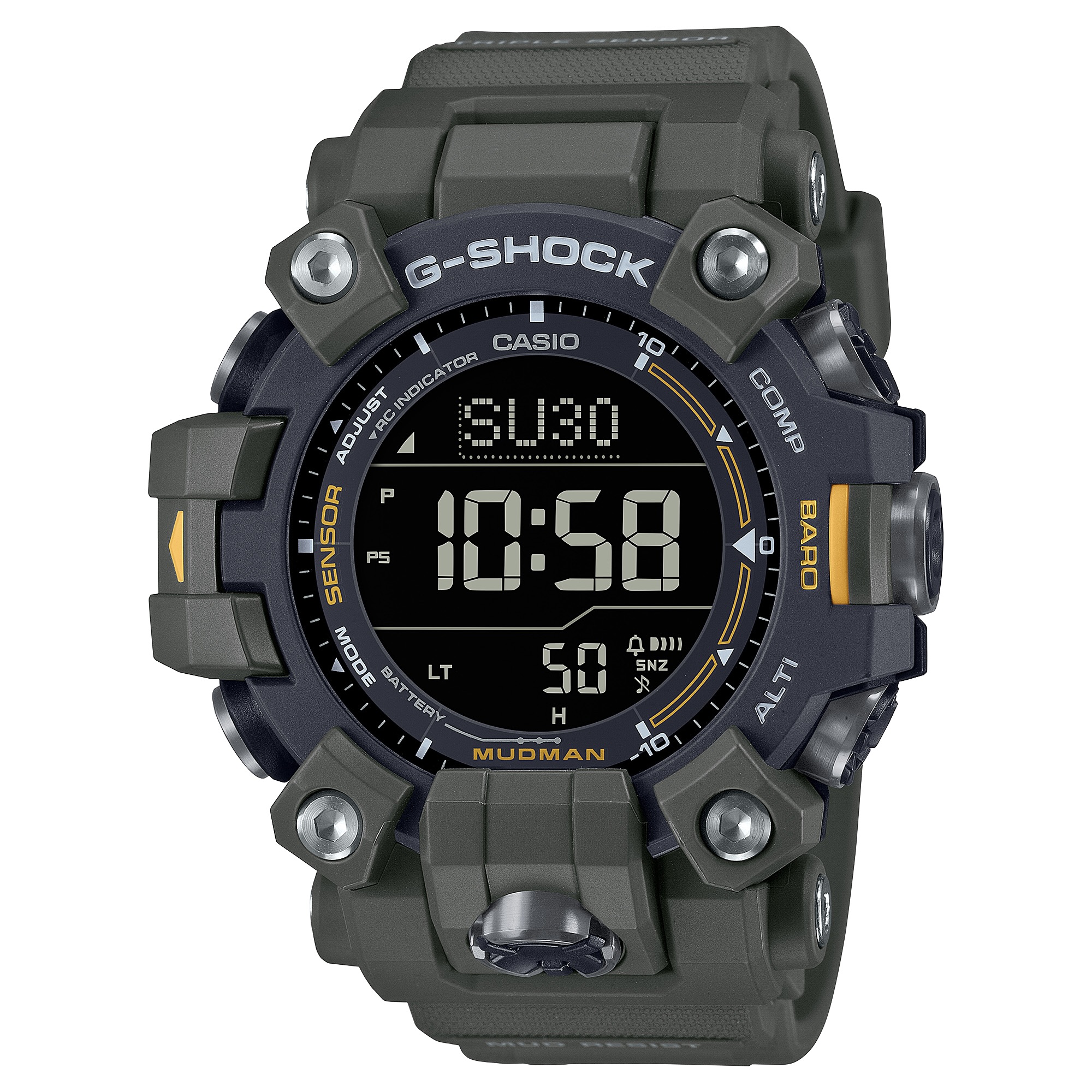 Men's G-Shock Mudman Triple Sensor Solar Watch