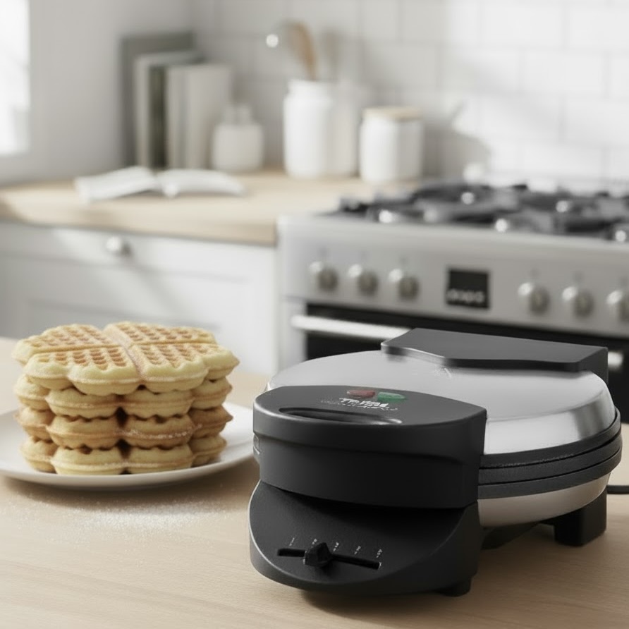 1000W Heart Waffle Maker