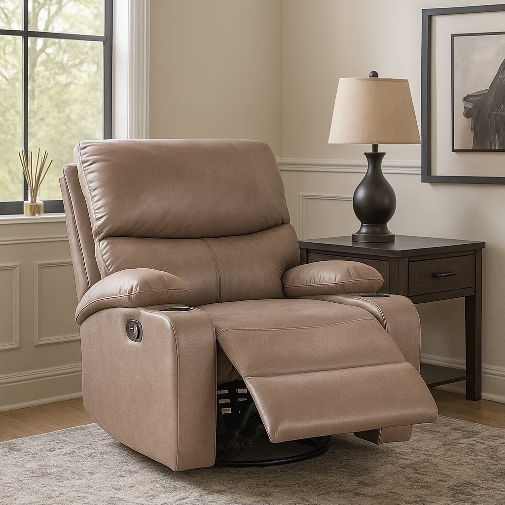 Rocker Recliner with Swivel Base