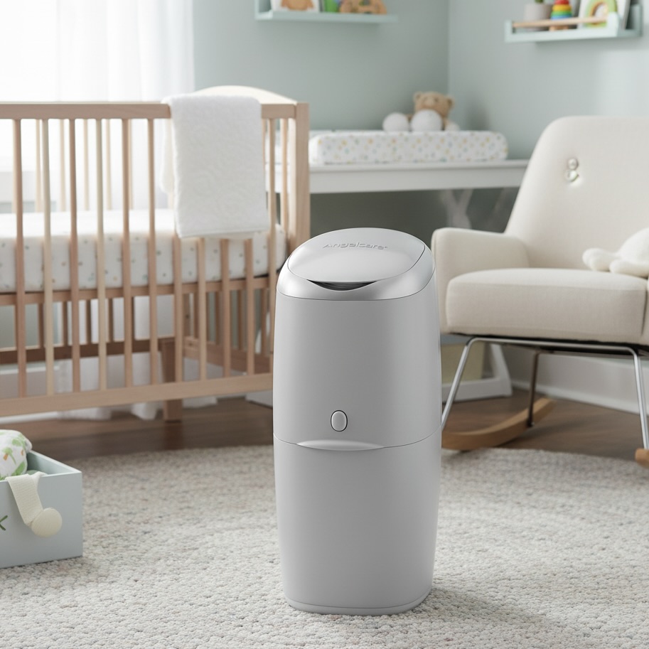 Grey Odour Seal Nappy Bin