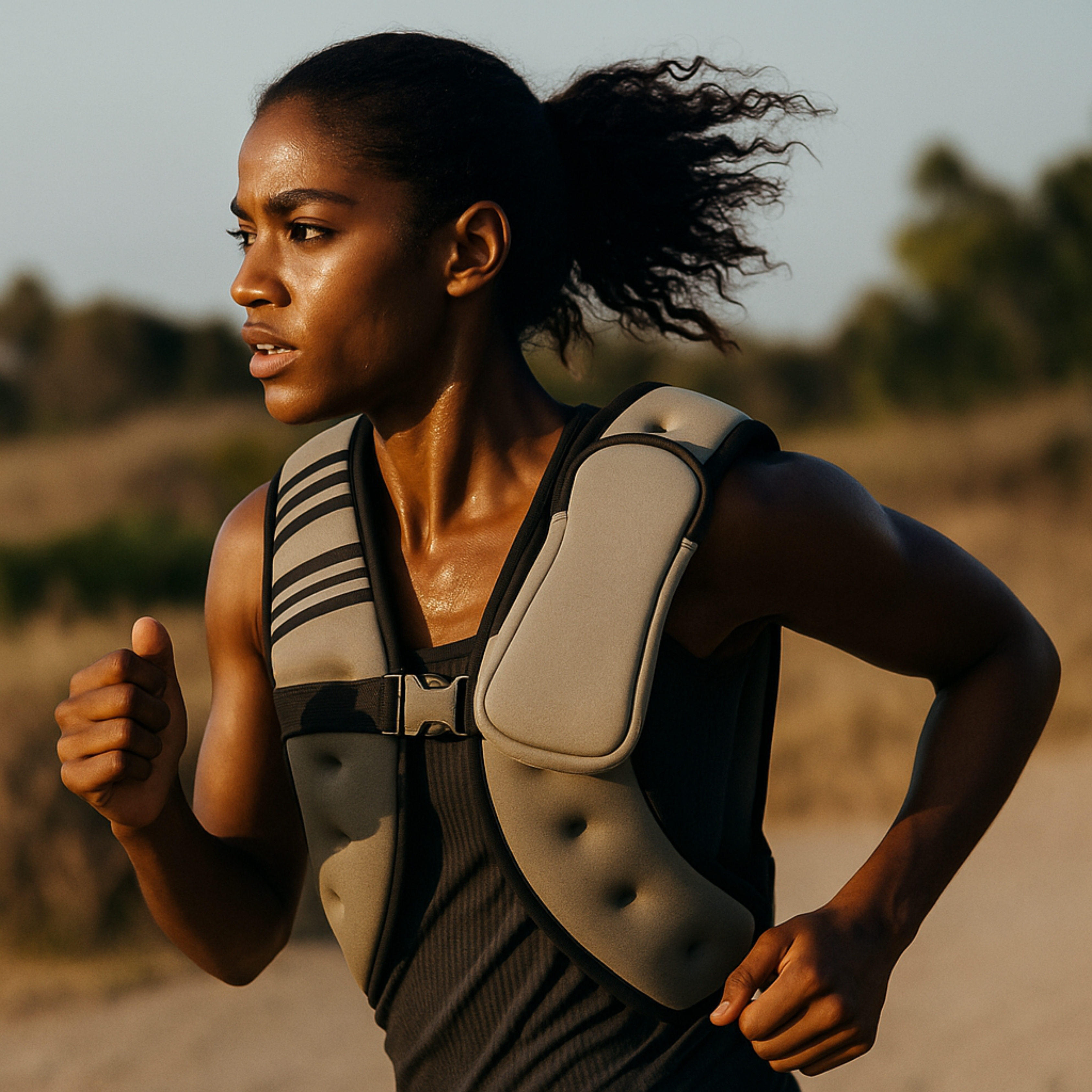 5 or 10kg Weighted Vest With Adjustable Strap