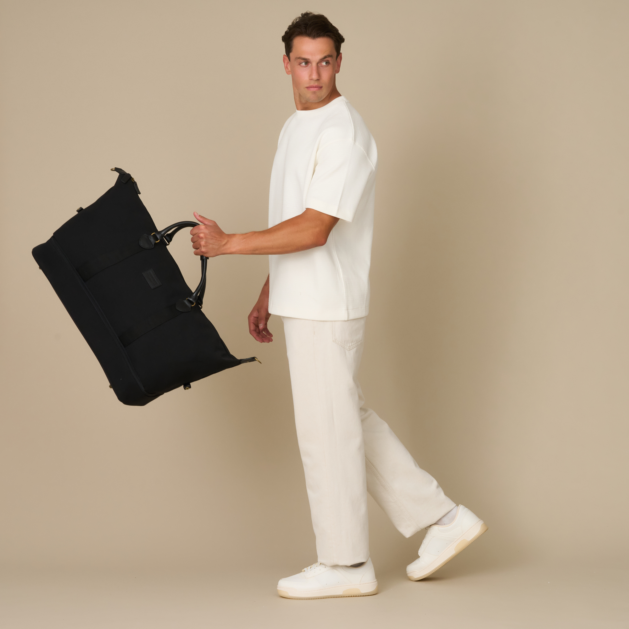 59% off on Leather & Canvas Kingsley Bag | OneDayOnly