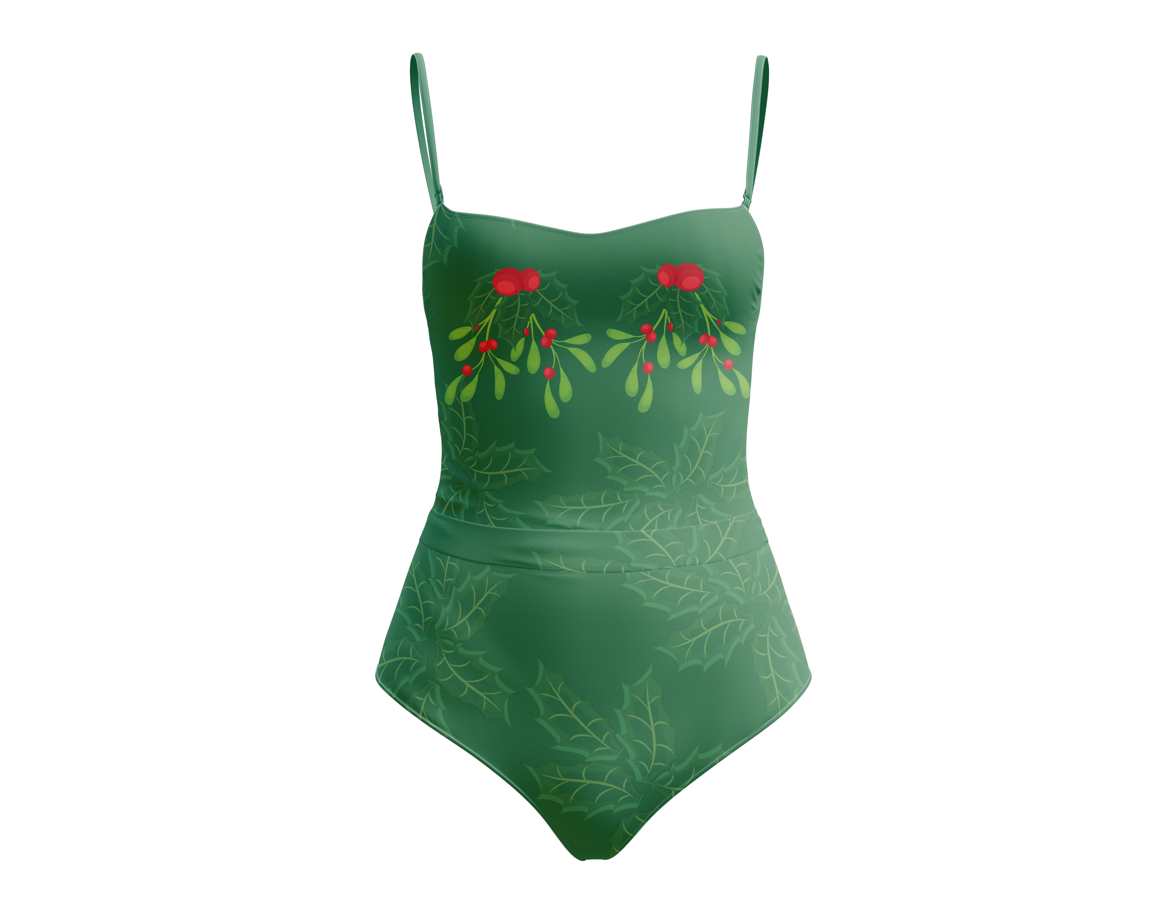 Swim Wear Uglies Christmas Swimsuits Swimsuit- Ladies Womens Red