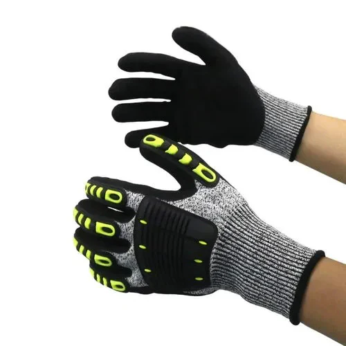 1x Pair of Cut-Resistant Heavy-Duty Work Gloves