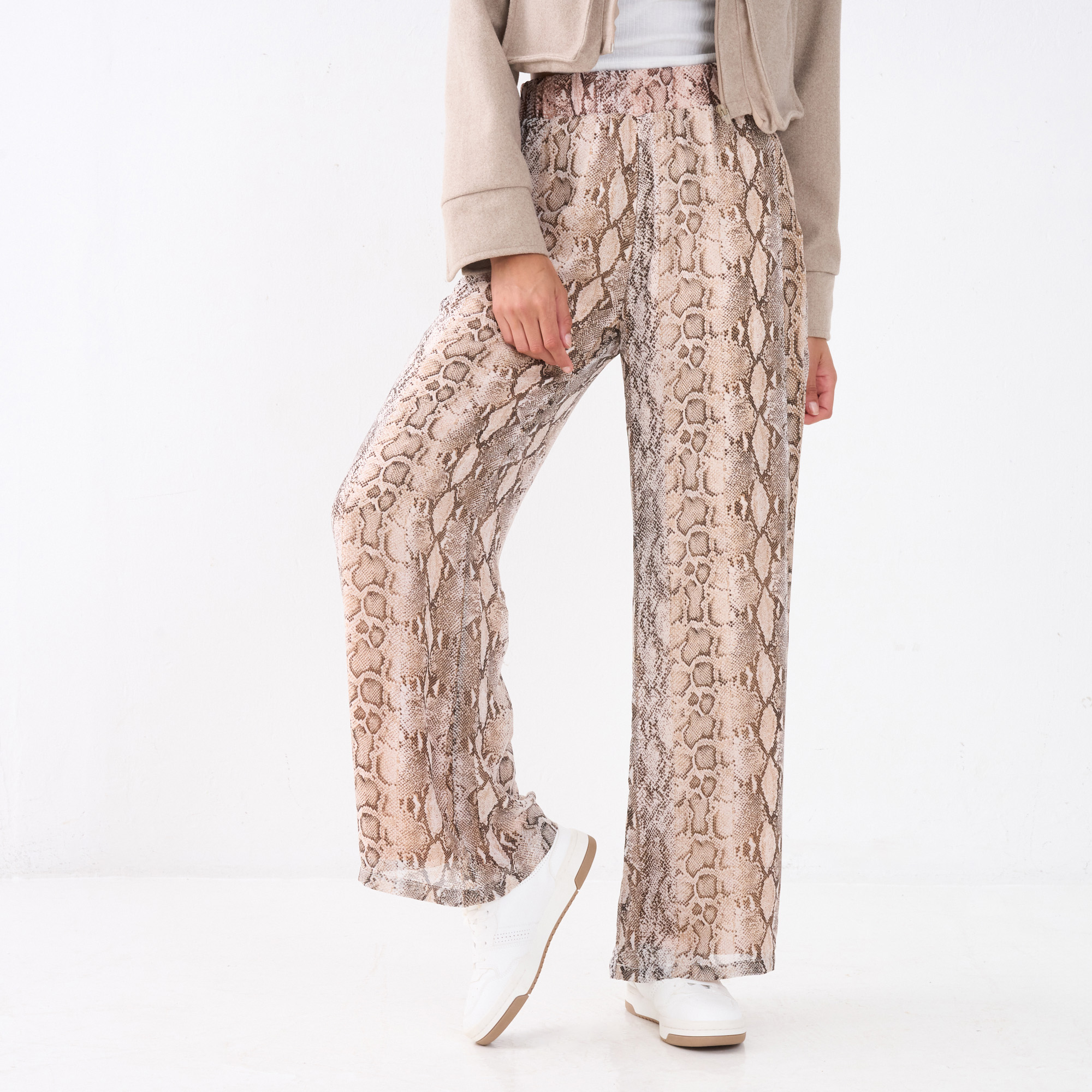 Ladies Animal Print Pallazo Pants