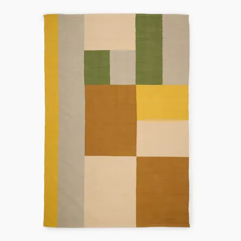 14% off on Abstract Blocks Cotton Rug | OneDayOnly