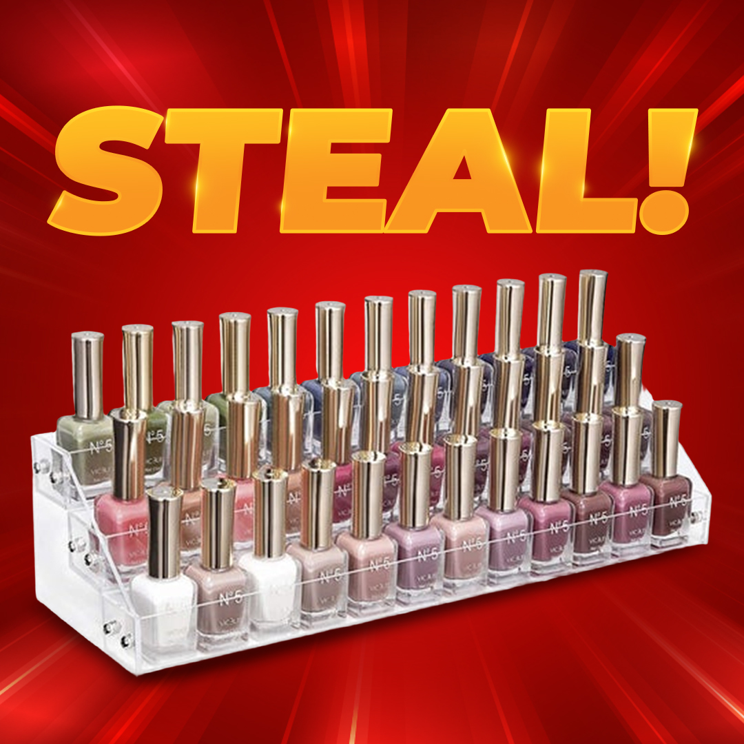 73% off on 2x 3-Tier Nail Polish Racks | OneDayOnly