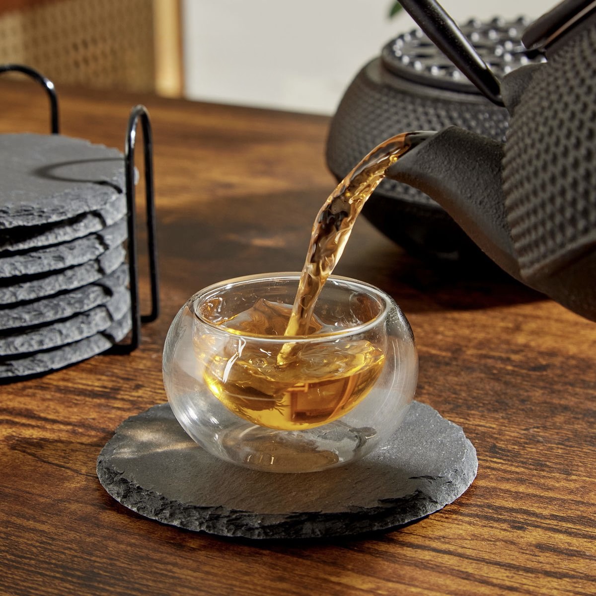 50% off on 8x Slate Drink Coasters | OneDayOnly