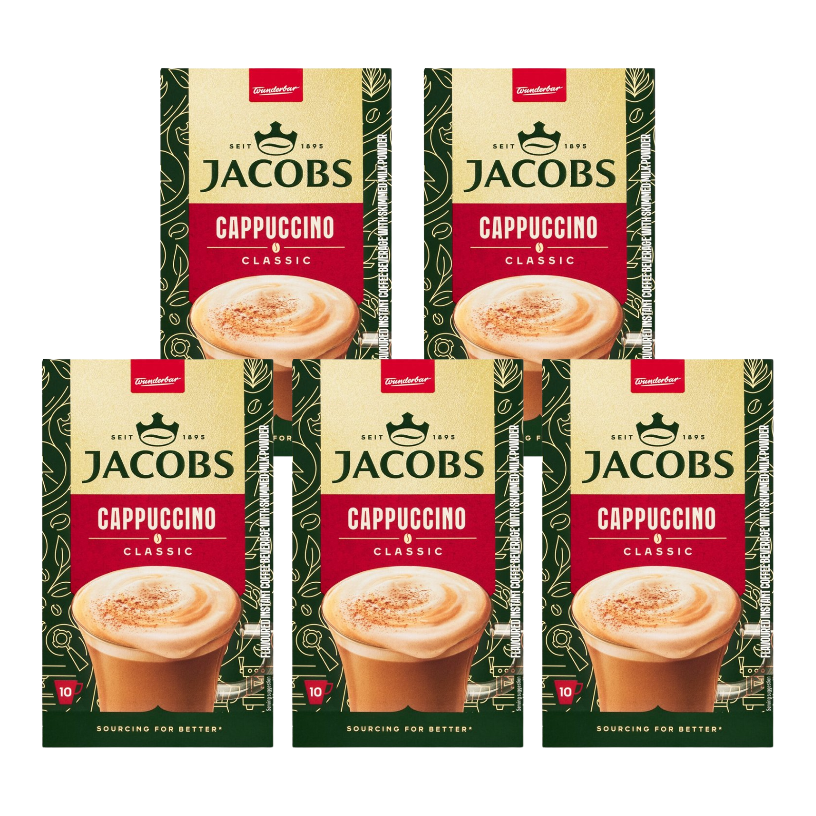 5x Cappuccino or Coffee Sachets