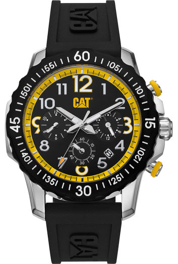 Men's Downforce Chrono Black Yellow Multi Watch