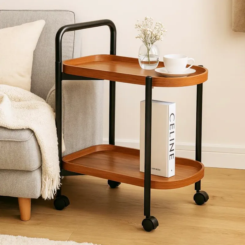 66% off on 2-Tier Storage Cart with Wheels | OneDayOnly