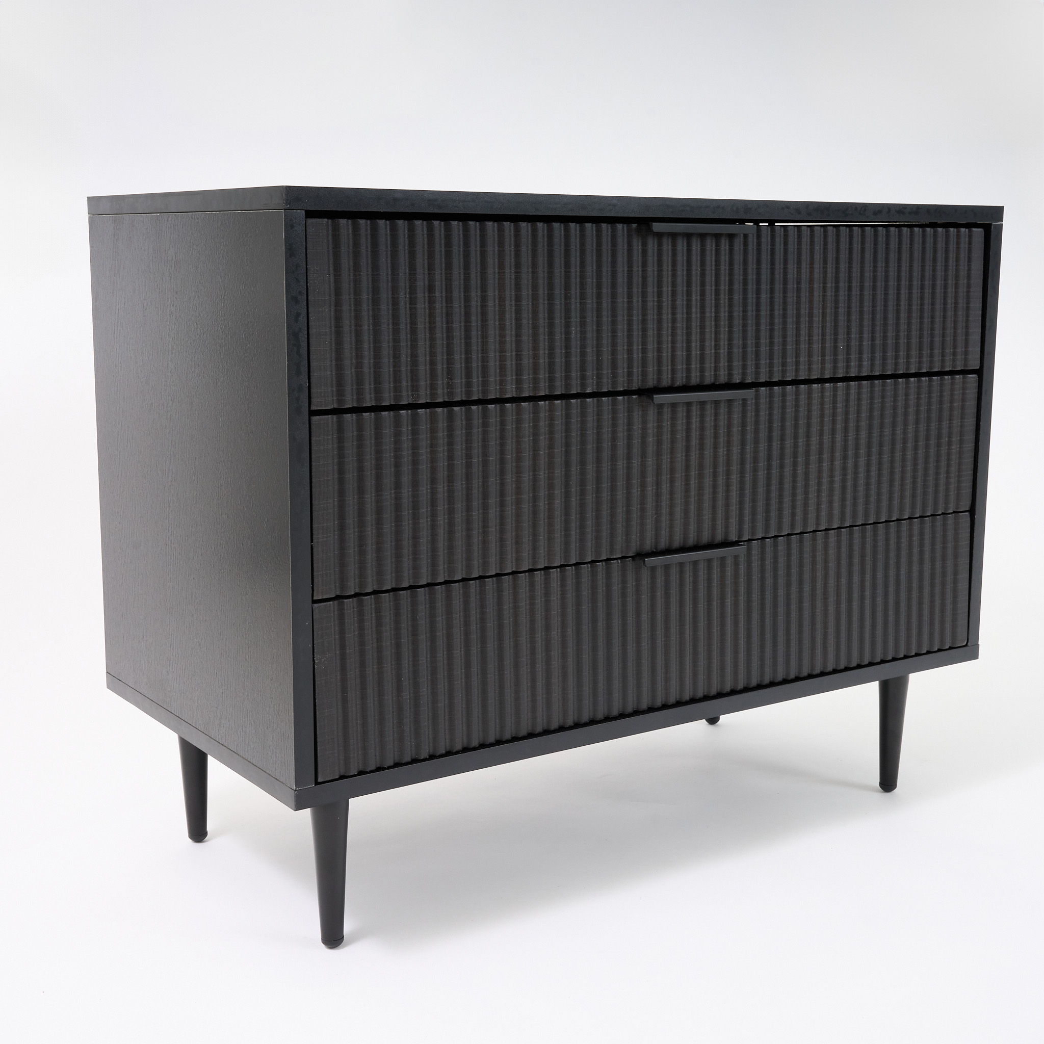 3-Drawer - Black