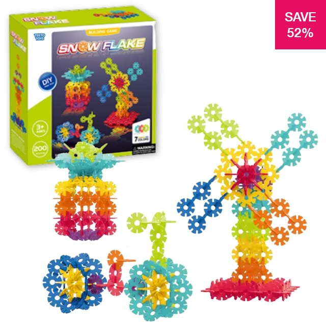 52% off on Interlocking Snowflake Building Blocks | OneDayOnly
