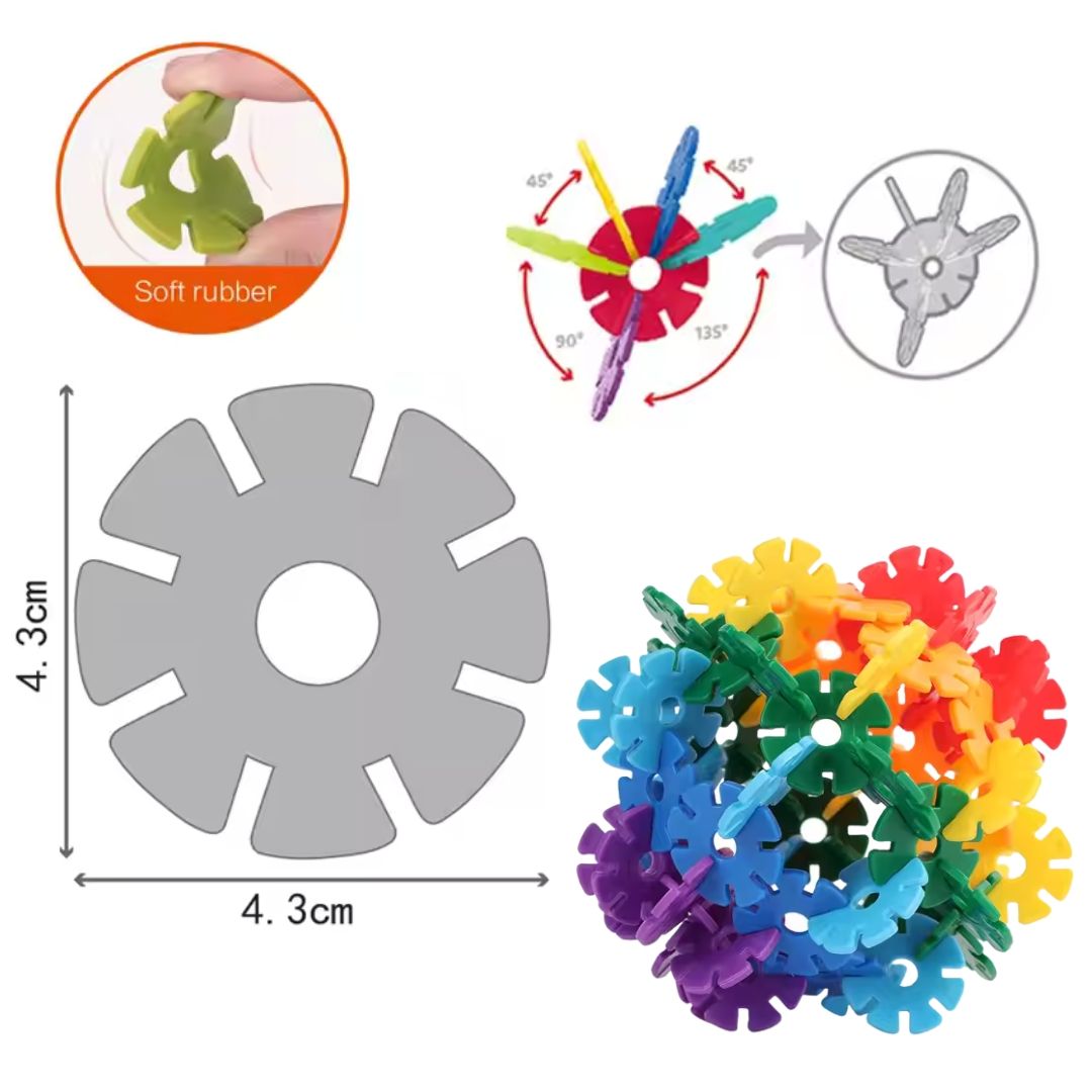 40% off on Interlocking Snowflake Building Blocks | OneDayOnly