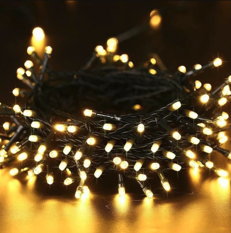 12m Solar-Powered Fairy String Lights
