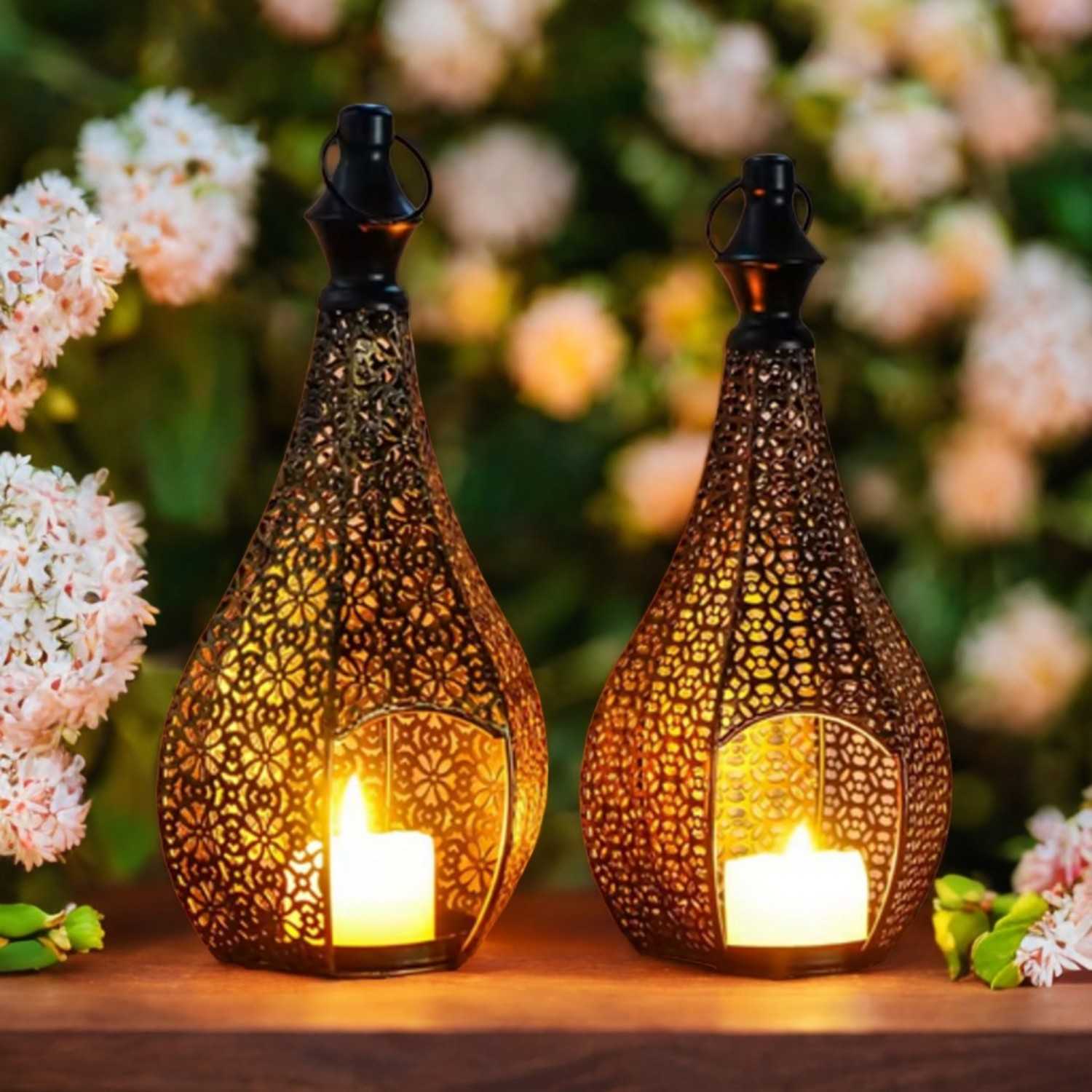 Moroccan Metal Lantern Candle Holder