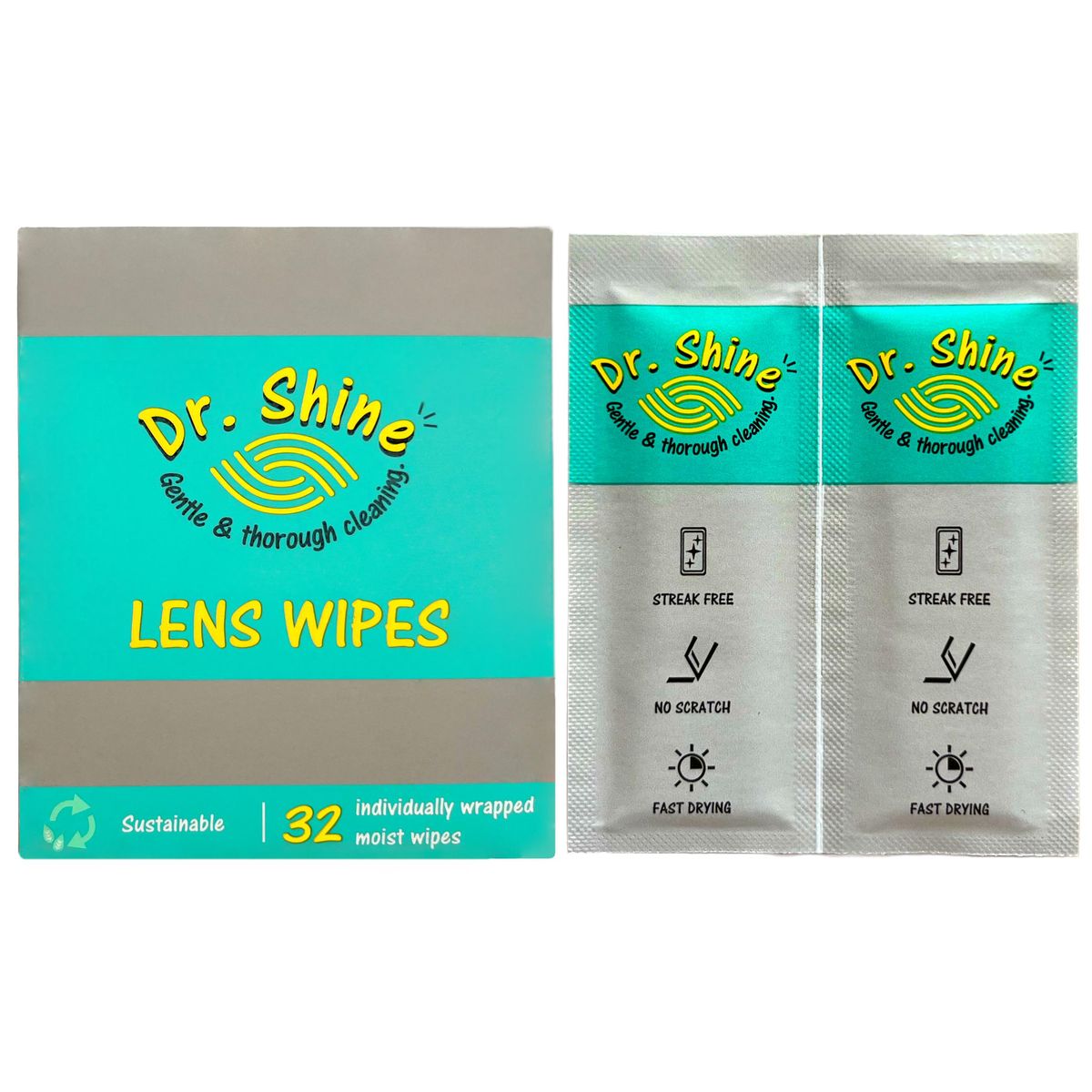2x Pre-Moistened Lens Wipes