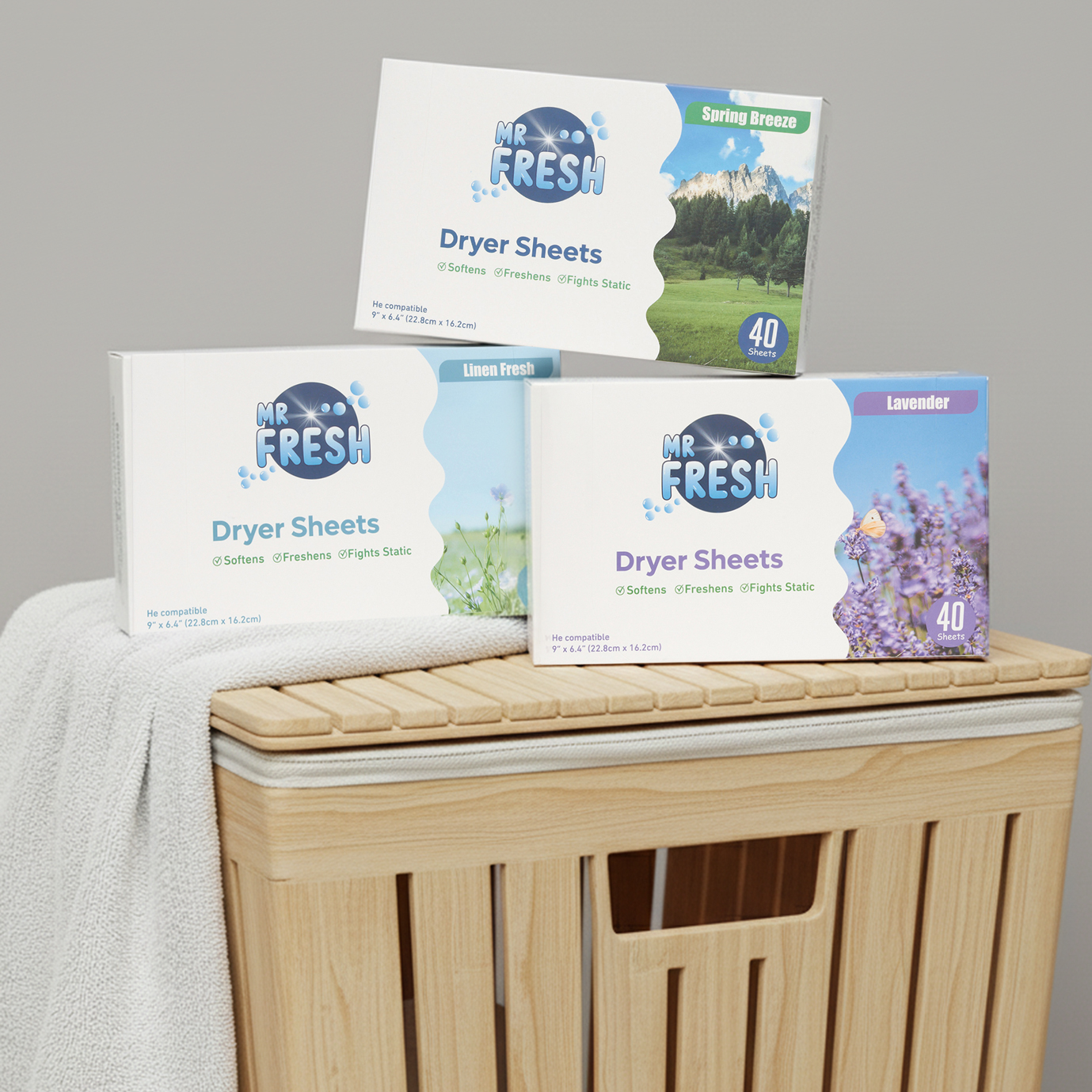 2x 40's Scented Fabric Softener Sheets