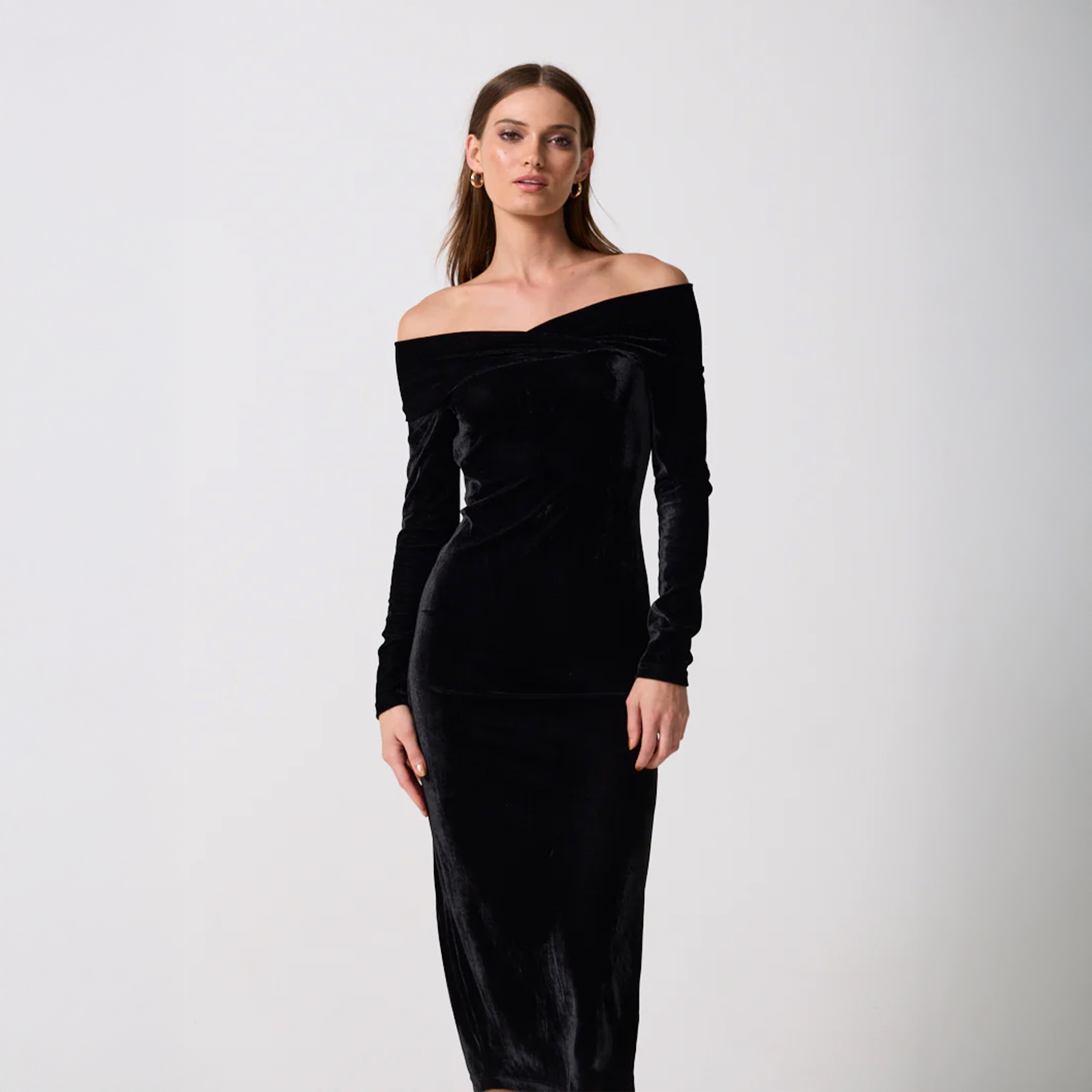 Ladies Ashwyn Bare Shoulder Dress