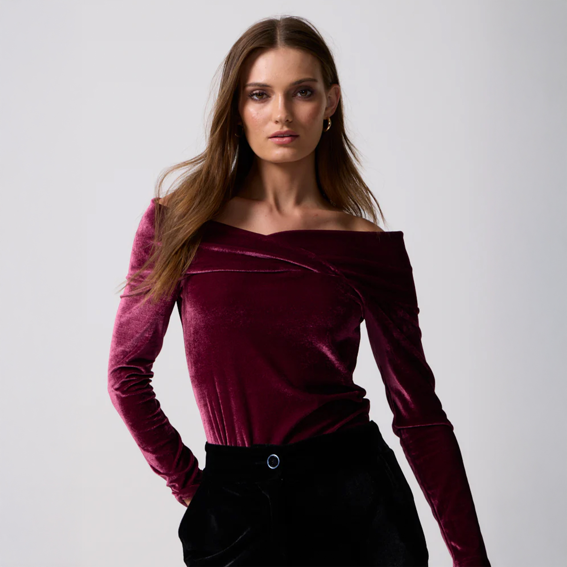 Ladies Ashwyn Bare Shoulder Top