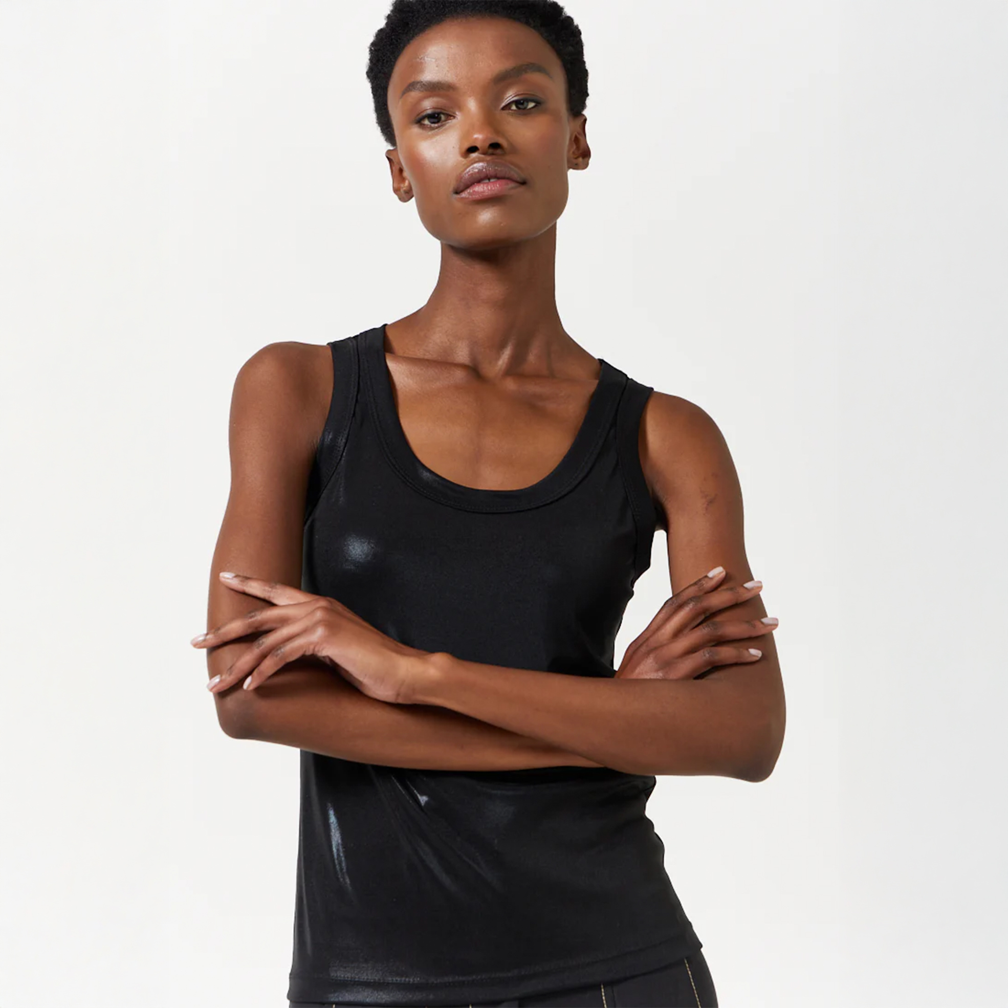 Ladies Oliver Glassy Racer Top