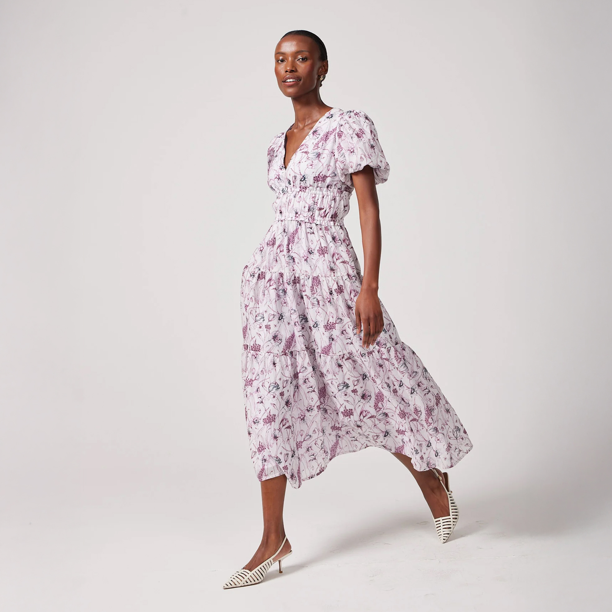 Ladies Hari Bubble Sleeve Dress
