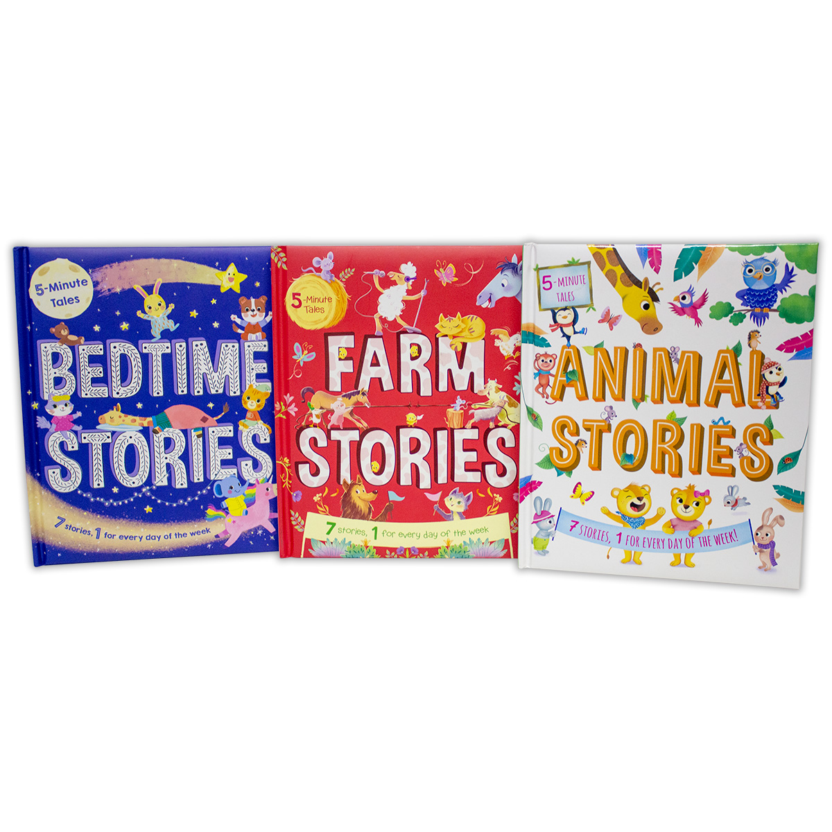 5-Minute Farm, Animal and Bedtime Stories (3 Books)