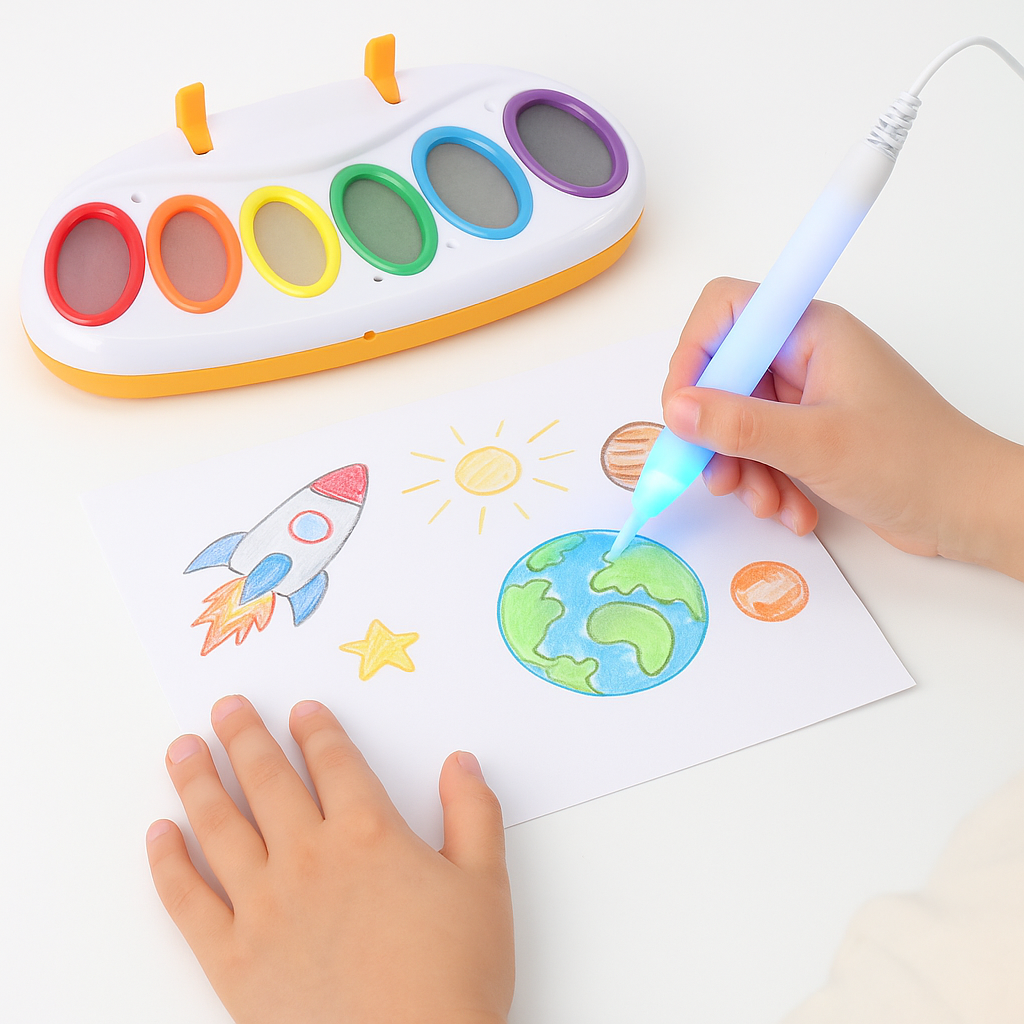 Kids Mess-Free Magical Paint Brush Station
