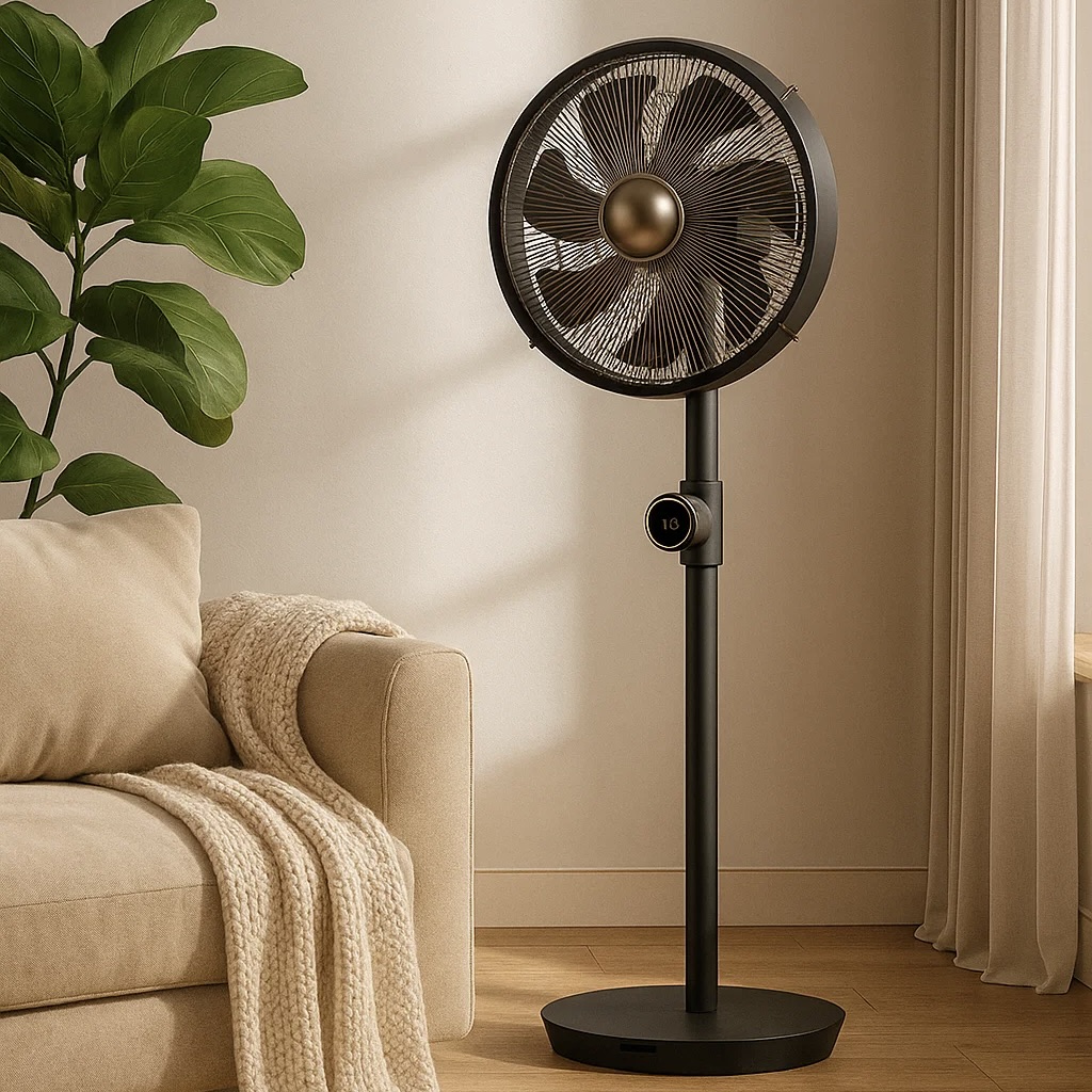 12-Speed Oscillation Pedestal Fan with Remote Control