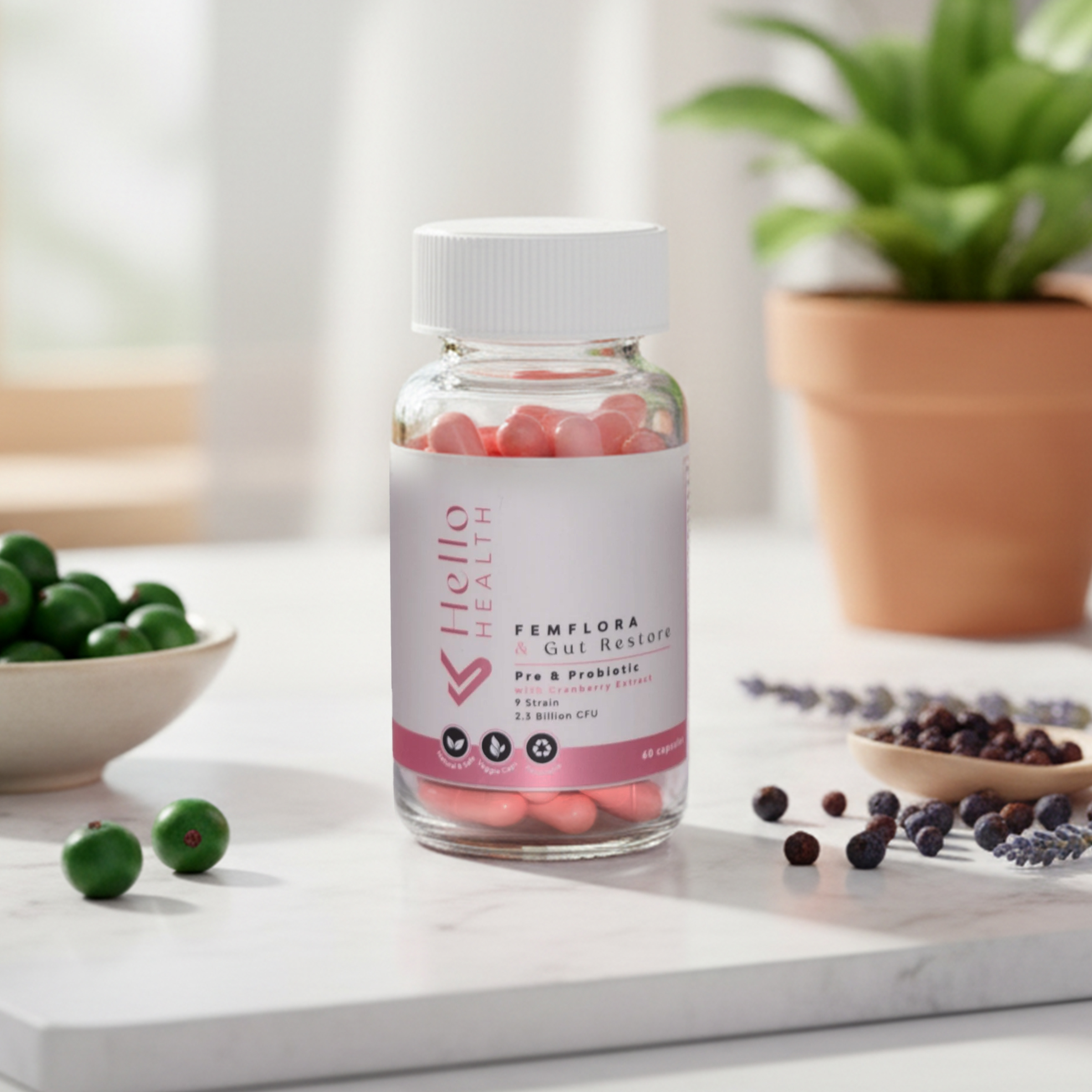 FemFlora and Gut Restore Capsules (60's)