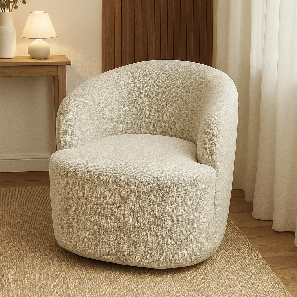 2-Tone Kenzo Swivel Tub Chair