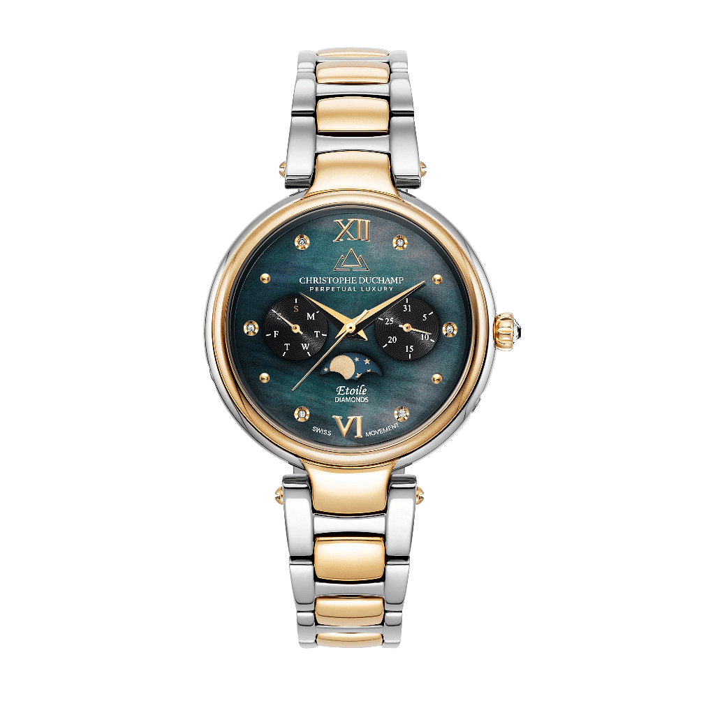 Silver & Gold with Black Face