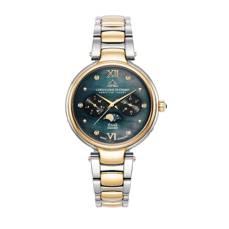 Silver & Gold with Black Face