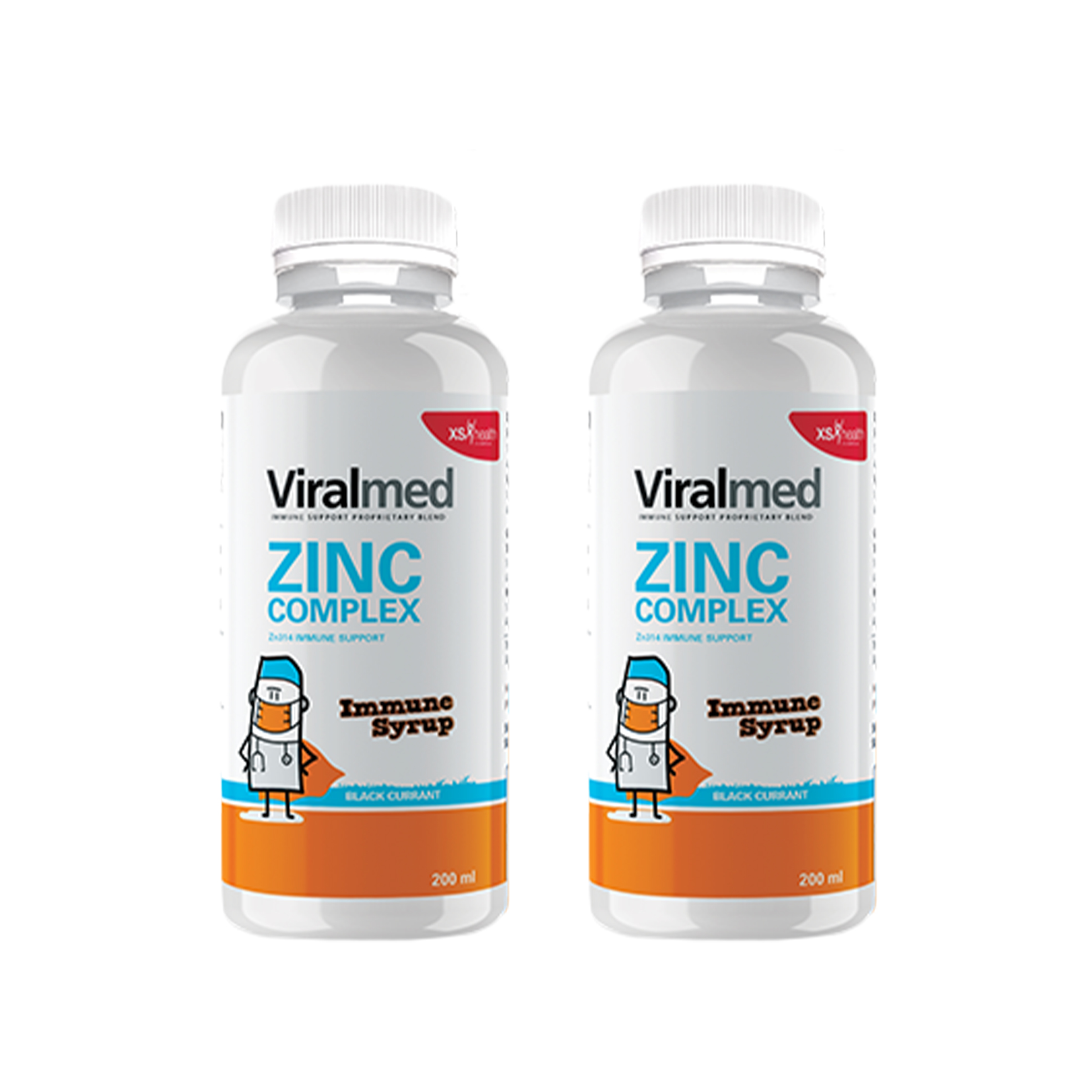 2x 200ml Zinc Complex Syrups
