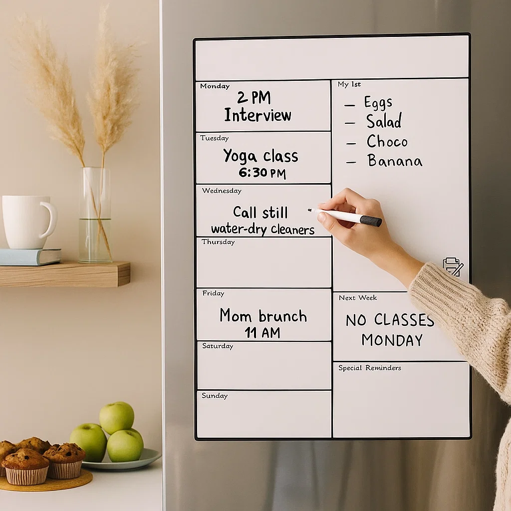 2x Magnetic Fridge Planners