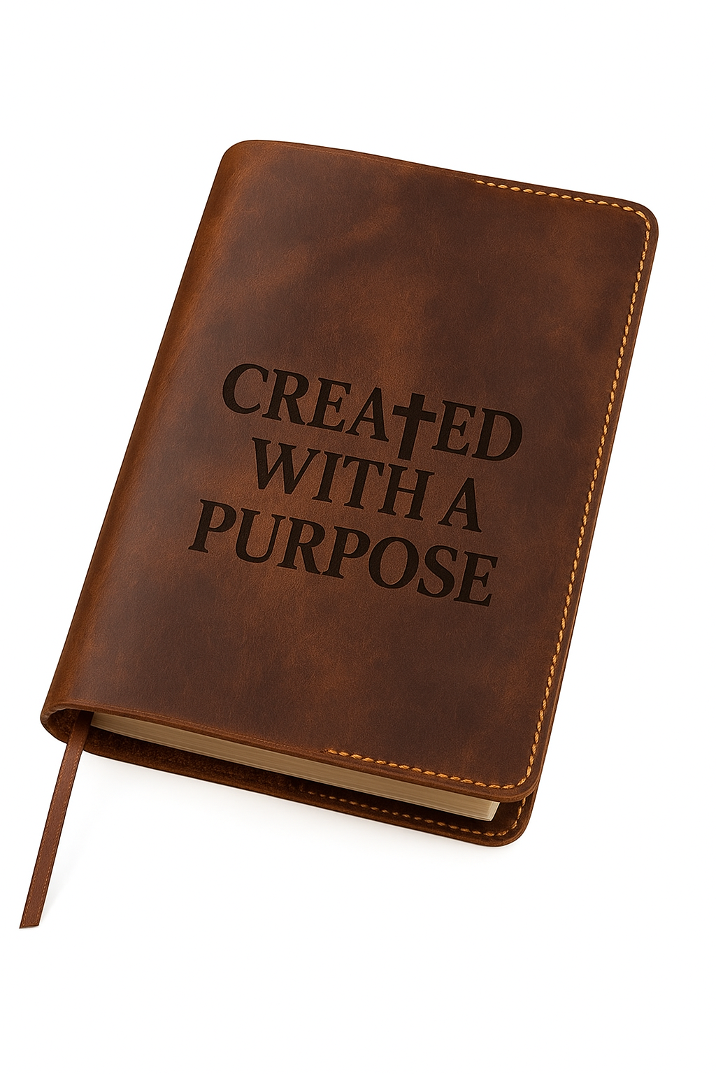 Genuine Leather Created with a Purpose Bible Cover