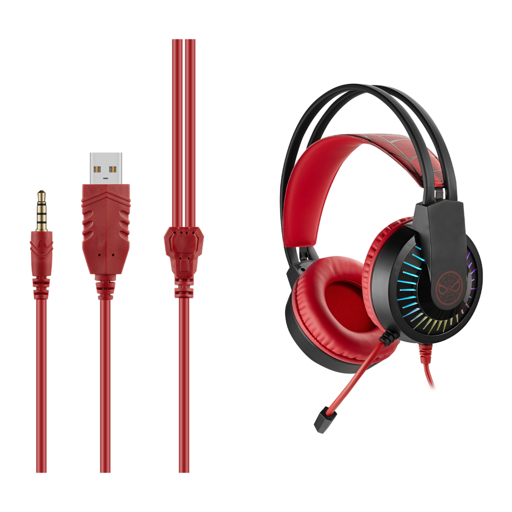 Spider-Man Wired Gaming Headphones with Mic