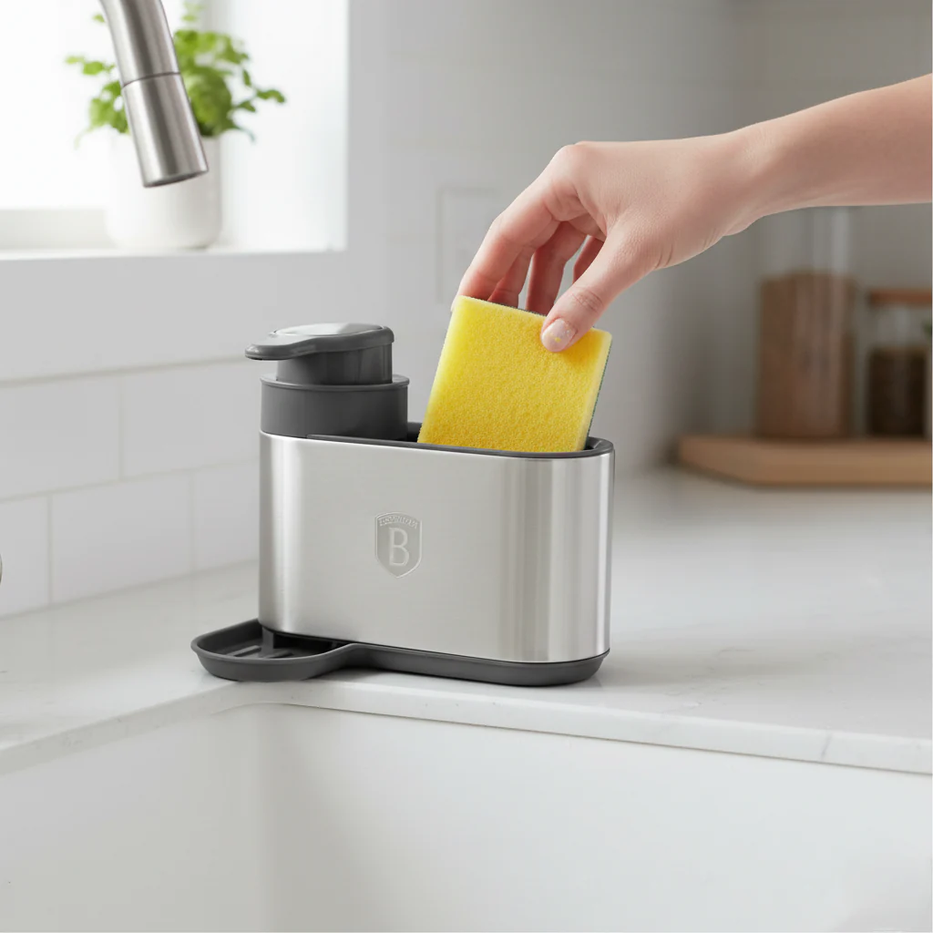 Soap Dispenser with Sponge Holder