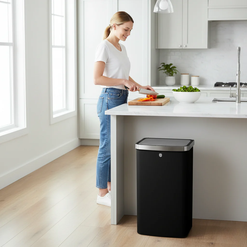 60L Stainless Steel Sensor Bin
