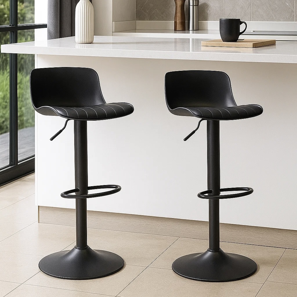 2x Cushioned Bar Stools