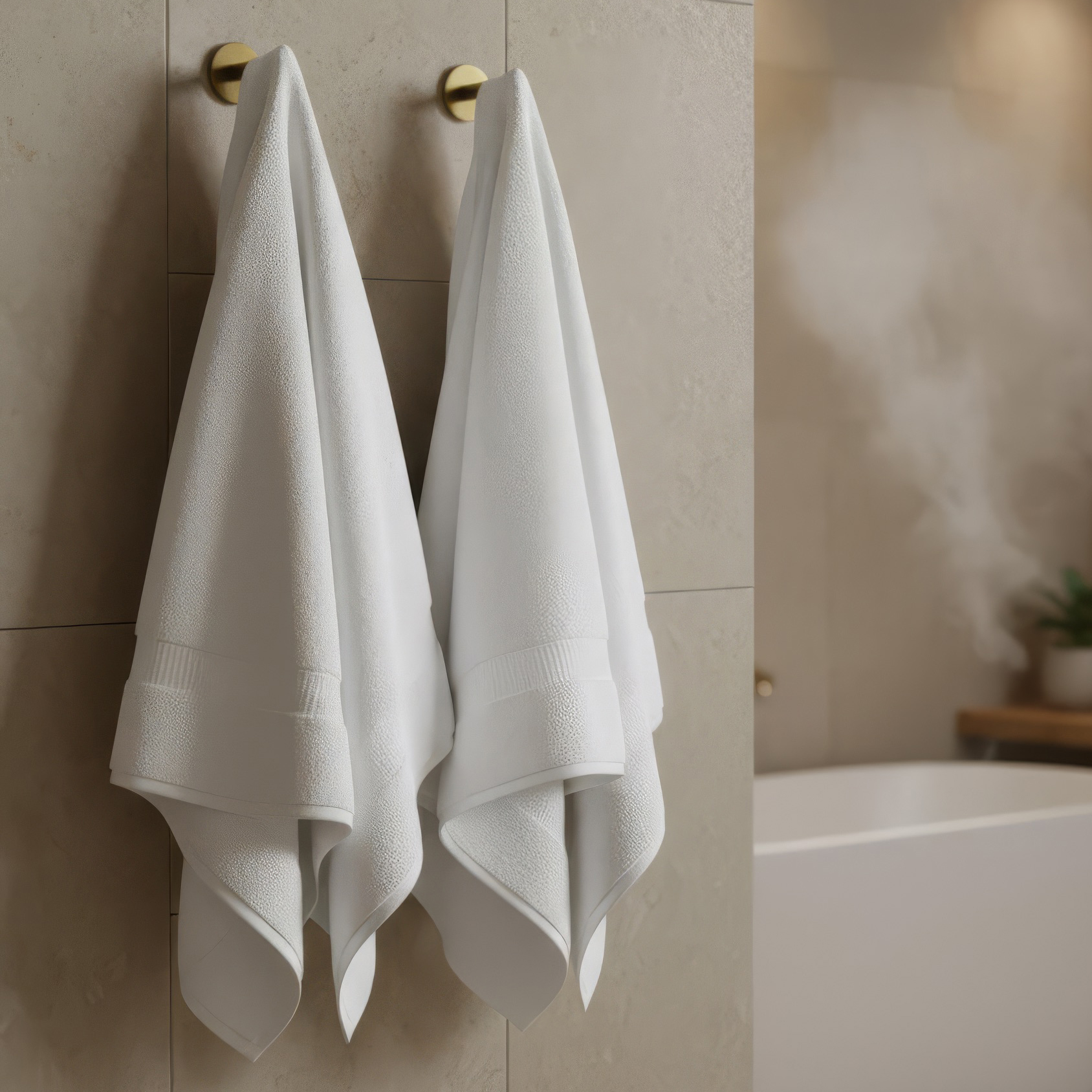600gsm Ultra Soft Zero Twist Cotton Towels