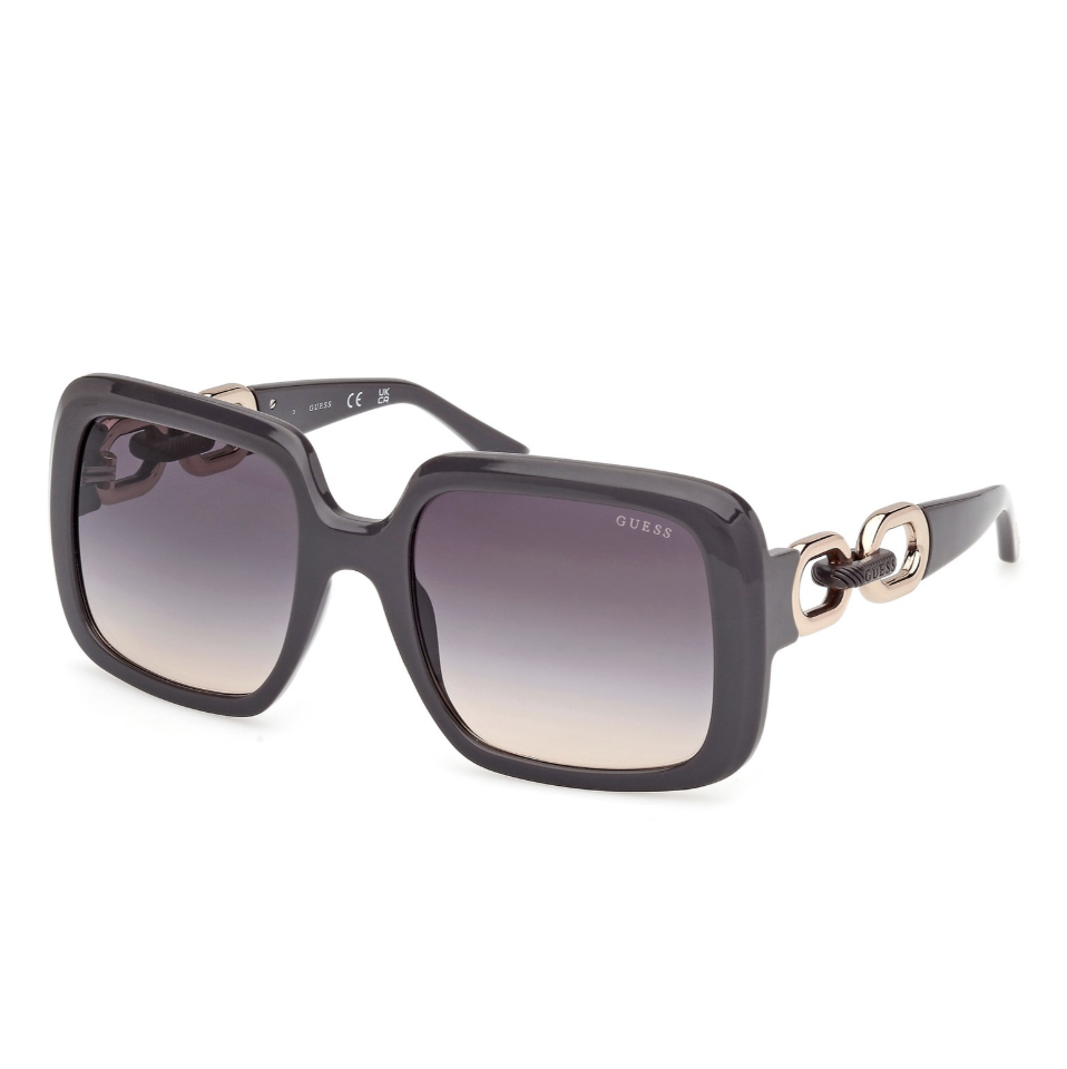 Ladies Edgy Thick Frame Square Sunglasses