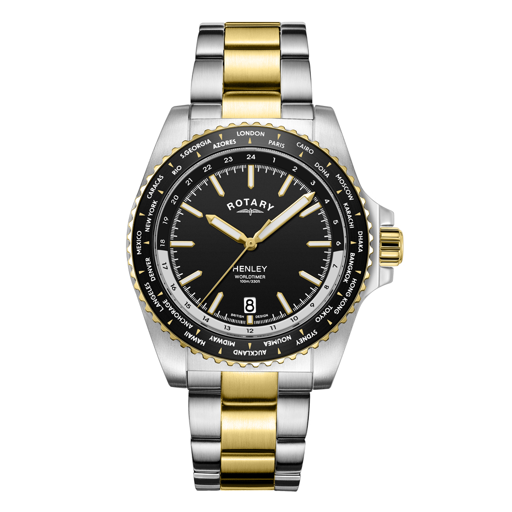 44% off on Rotary Men's Henley Worldtimer Watch OneDayOnly