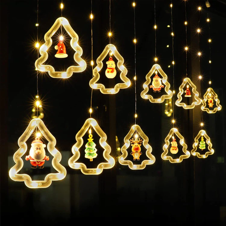 3m USB-Powered Christmas Themed Curtain Lights