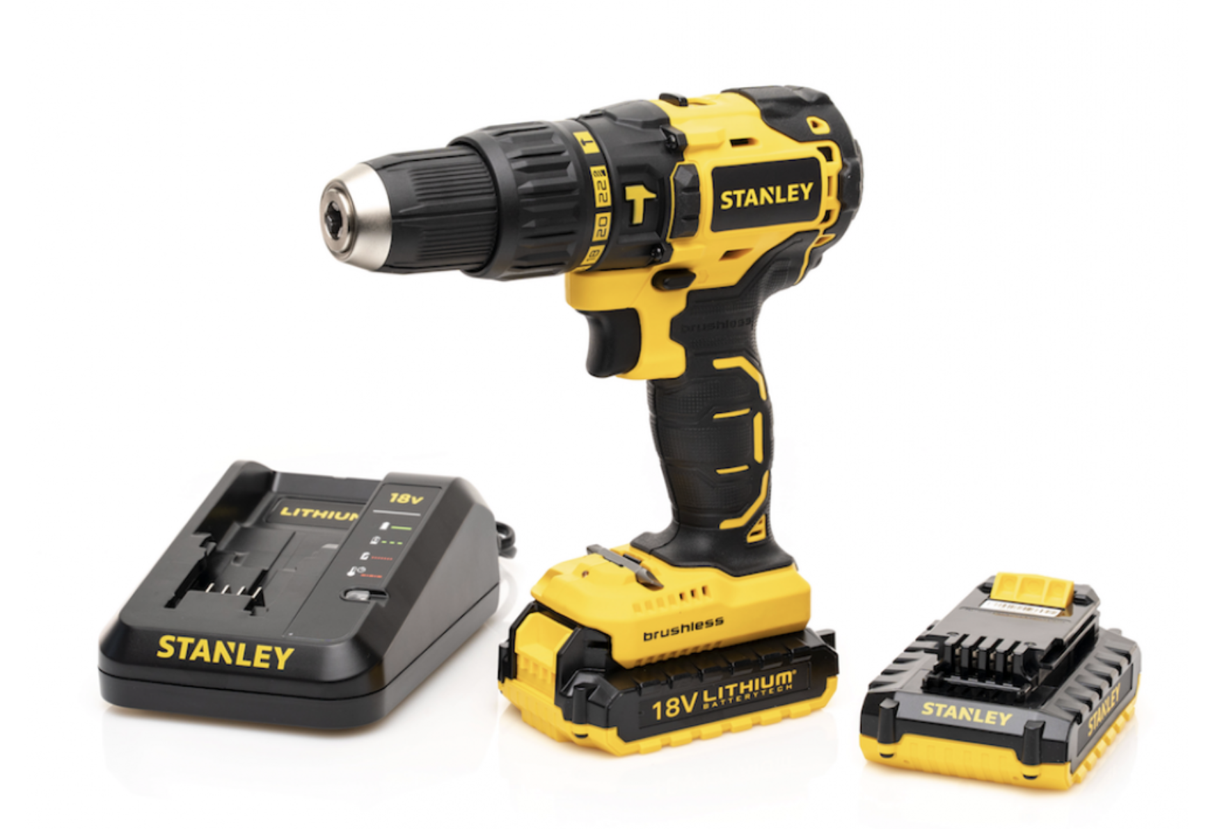 18V Brushless Cordless Hammer Drill with 2x 2Ah Battery In Kitbox (Model: SBH20D2K-B9)