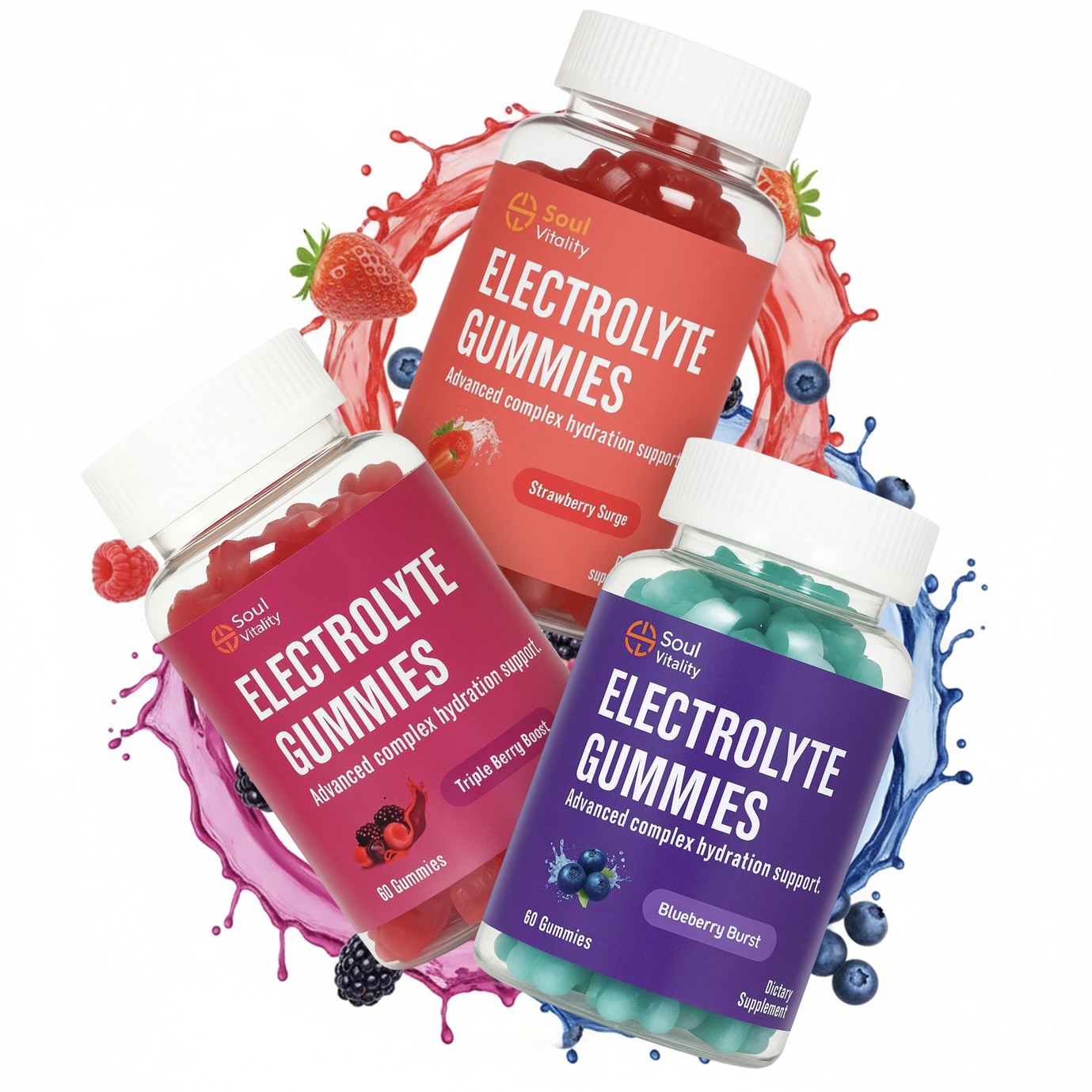 Hydration and Electrolyte Balance Gummies (60's)