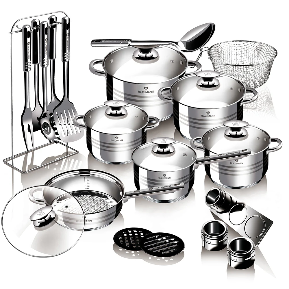 Stainless Steel Induction Bottom Jumbo Cookware Set